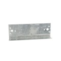 2-1/2" x 8" Wooden Fence to Round Metal Post Line Adapter - Galvanized