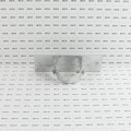 2-1/2" x 8" Wooden Fence to Round Metal Post Line Adapter - Galvanized