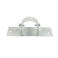 2-1/2" x 8" Wooden Fence to Round Metal Post Line Adapter - Galvanized