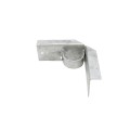 2" x 6" Wooden Fence to Round Metal Post Corner Adapter - Galvanized