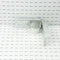 2" x 6" Wooden Fence to Round Metal Post Corner Adapter - Galvanized