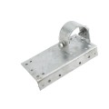 2" x 6" Wooden Fence to Round Metal Post End Adapter - Galvanized