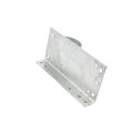 2" x 6" Wooden Fence to Round Metal Post End Adapter - Galvanized