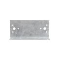 2" x 6" Wooden Fence to Round Metal Post Line Adapter - Galvanized