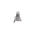 3" x 8" Wooden Fence to Round Metal Post End Adapter - Galvanized