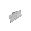 3" x 8" Wooden Fence to Round Metal Post End Adapter - Galvanized