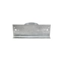 3" x 8" Wooden Fence to Round Metal Post Line Adapter - Galvanized