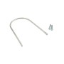 Round Rail Loop Gate Latch for Wood Gates - Zinc-Coated Steel