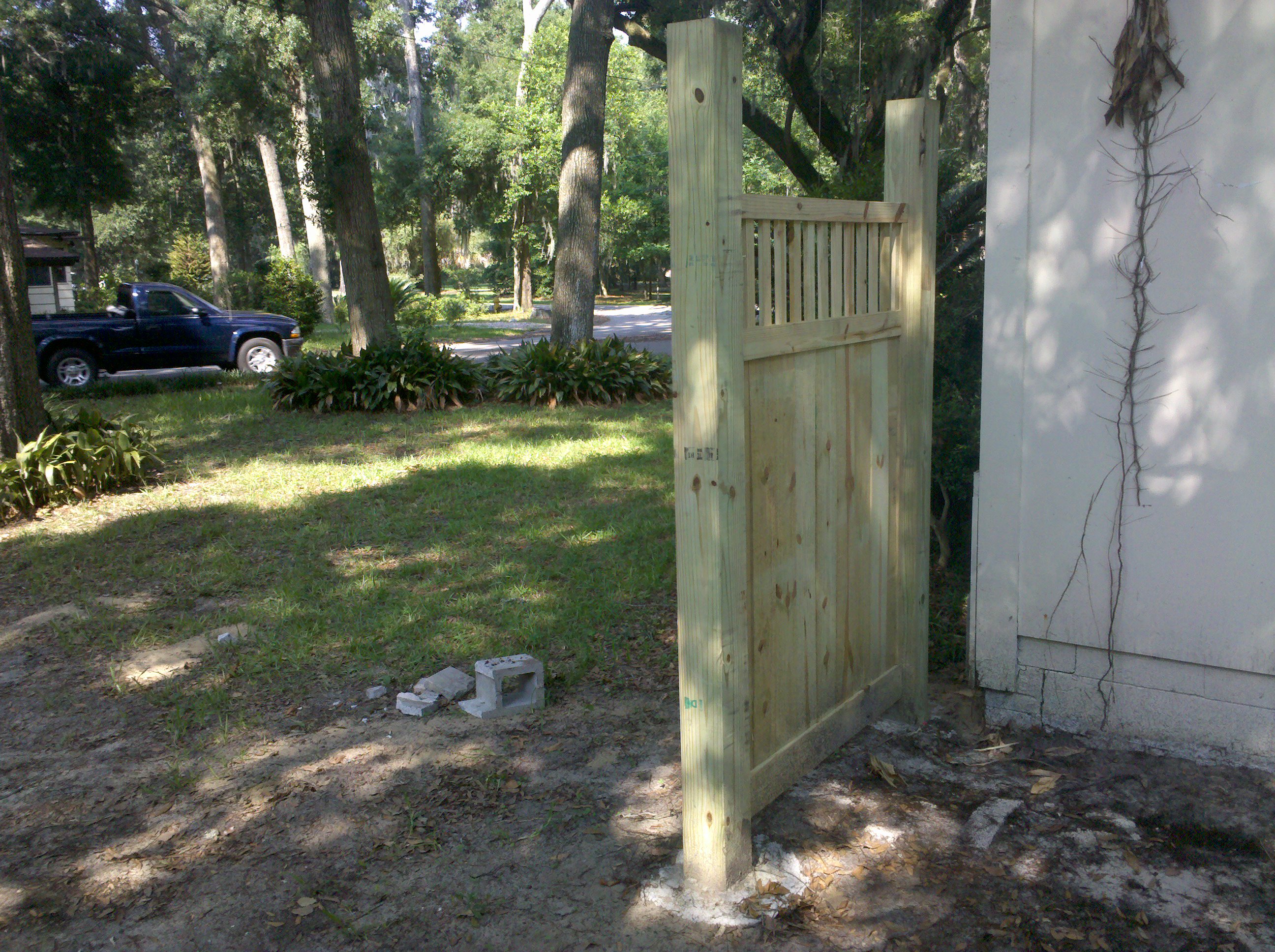 Wood Fence Gate