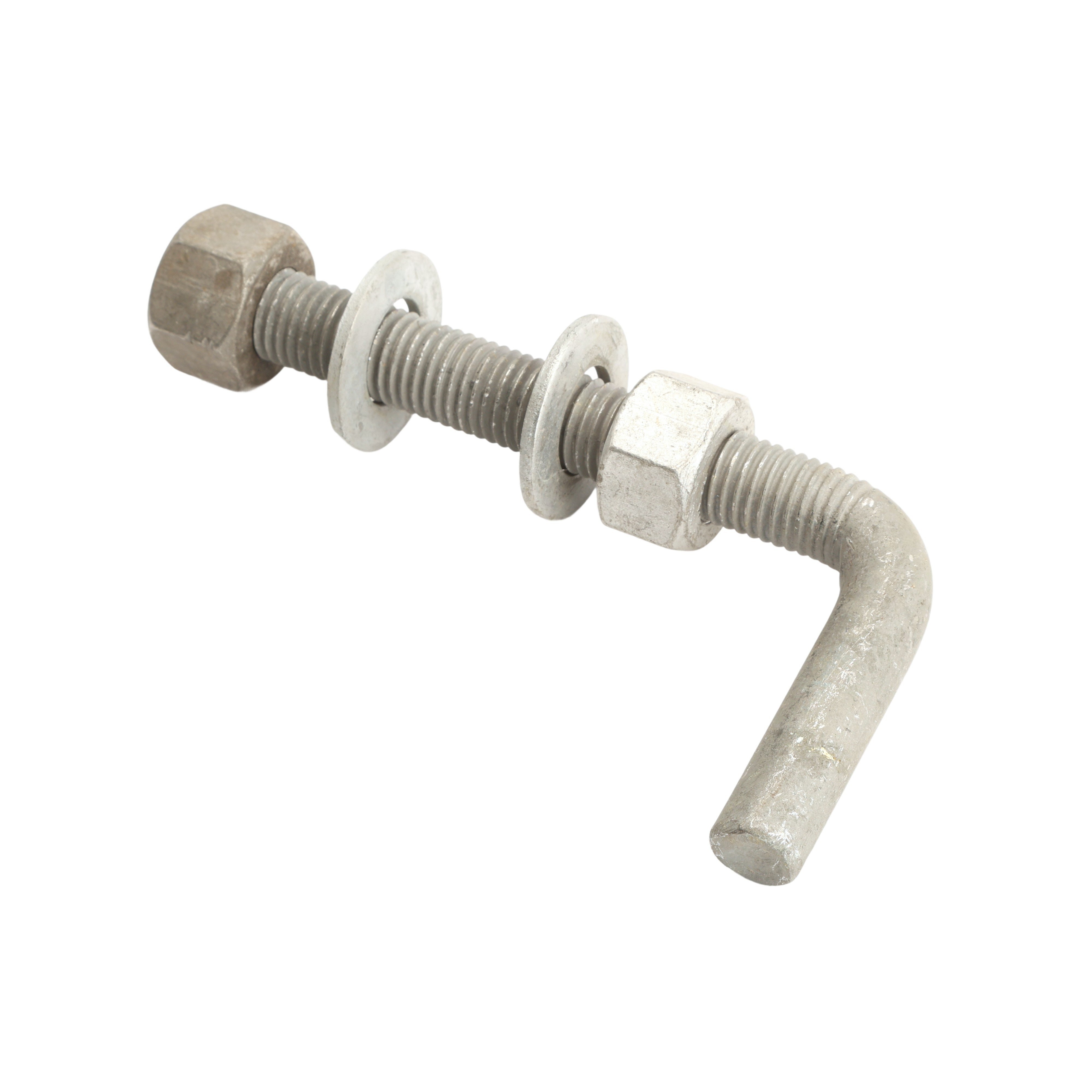Threaded Male Hinge Pins, J-Bolts, and Lag Screws for Wood Gates