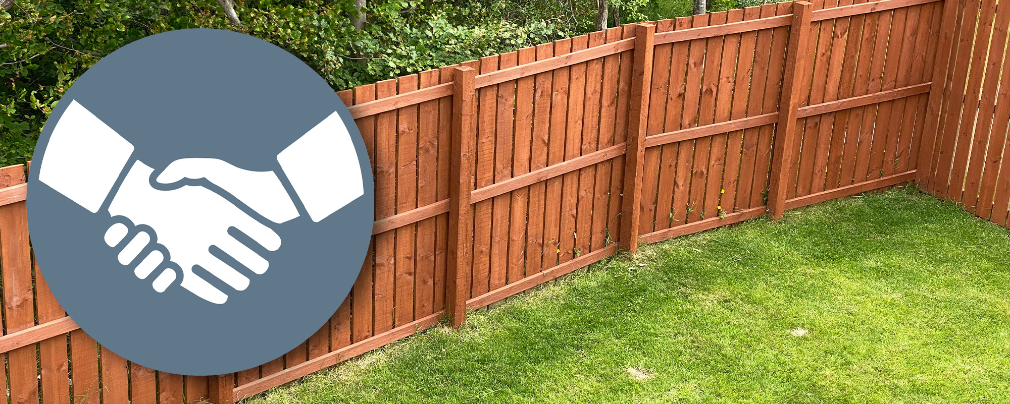 wood fence installation